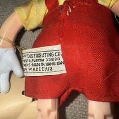 9 1/2” Dakin Disney PINNOCHIO Figure w/ Hang Tag Vintage 1960s