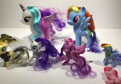 Lot of My Little Ponies Set of 7 various sizes