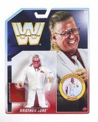 WWE Royal Rumble Official Retro Ring & Brother Love Figure, 13.6” x 17.5” x 6.5”