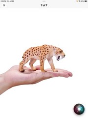 Mojo Smilodon, Sabre Tooth model figure toy Jurassic prehistoric figurine gift