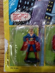 VINTAGE 1979 SUPERMAN SUPERGIRL FIGURE SET ITALY GIOCATTOLI- RARE MOC