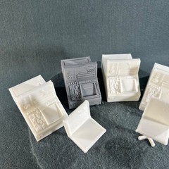 Sci Fi Control Room Computer Desk Chair Action Figure Accessory Lot