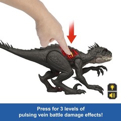 Mattel Jurassic World Scorpios Rex Damage Light Sound Dinosaur Figure 36.9cm Toy