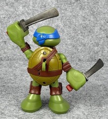 (3) Teenage Mutant Ninja Turtles Leonardo Action Figures Toys 2004/2012/2014
