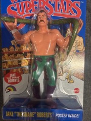 WWE Mattel Superstars Jake The Snake Roberts LJN Retro Wave 3 Blue Card In Hand