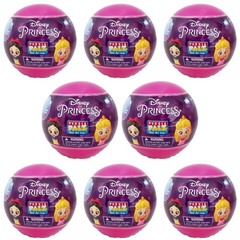 Disney Princess 3D Puzzle Palz Erasers : Lot of 8 Sealed Blind Globes