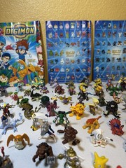 HUGE Vintage 200 Digimon Figure Lot ~ Official Bandai Toy Collection