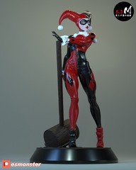 20cm Harley Quinn Figure – 12K Resin Handmade & Hand-Painted Collectible