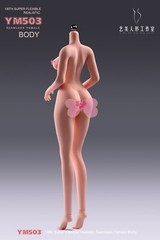 USA 1/6 Yi Ji Silicone Woman Action Figure Body YM503 Pale Suntan Tan Skin Toys