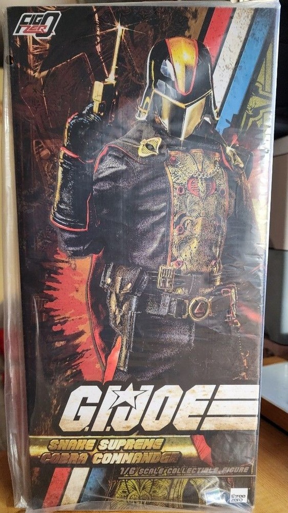 Threezero G.I. Joe FigZero 1/6 Snake Supreme Cobra Commander action figure