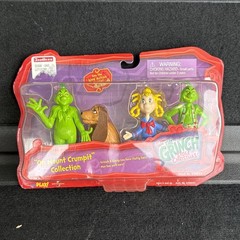 2x Lot Vintage 2000’s Playmates The Grinch Stole Christmas Figures New Sealed
