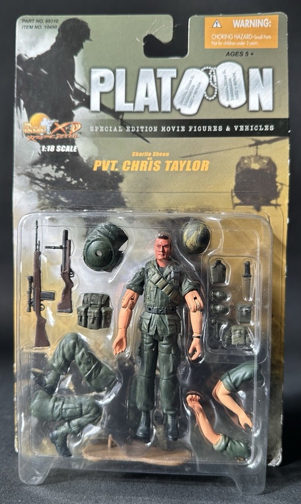 1:18 21st Century Toys Ultimate Soldier Vietnam War Platoon Taylor Charlie Sheen