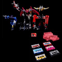 THF-01P 6 pcs Cassette Tapes For MP-13 SoundWave Action Figure toy in box Gift