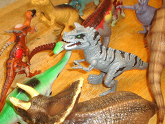 Lot of 18 Plastic Dinosaurs Blip Toys, K&M, Mojo, JMW Sales, Greenbrier Internat