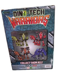D4 Dino-Tech Warriors Transforming Robot to Dinosaur Action Figure Crypto Sphere
