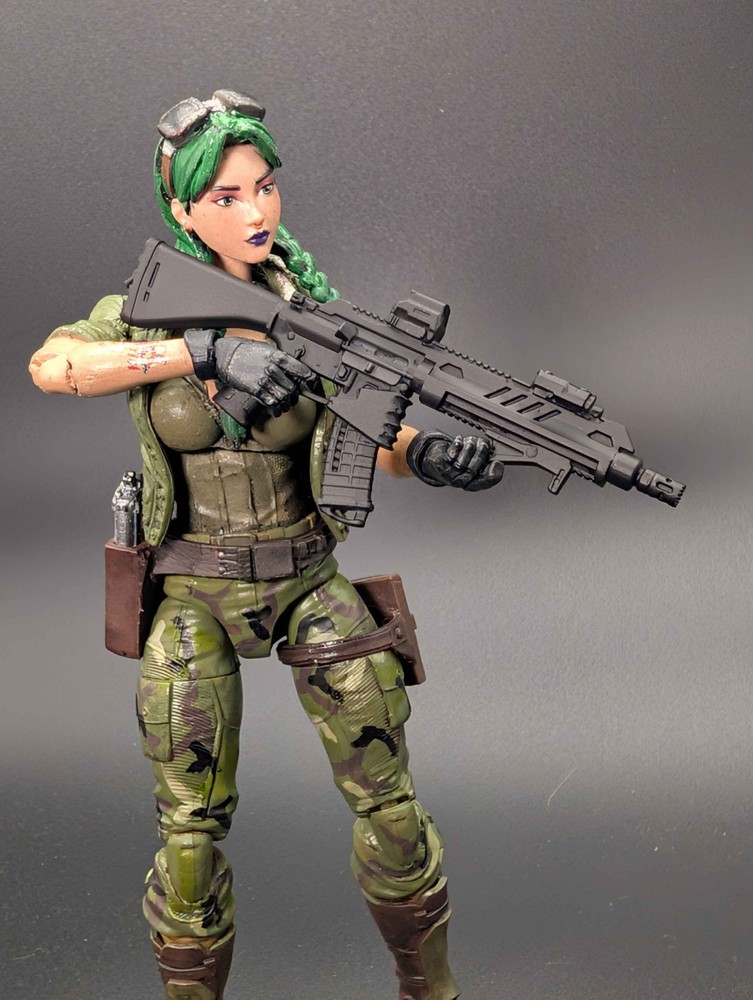 1/12 scale 3D printed Tactical AR-15 assault rifle for classified marvel legends