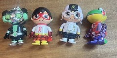 Ryan’s World Toys Lot Of 4 Figures 3″ Gator, Red Titan, Pilot And Panda Robot