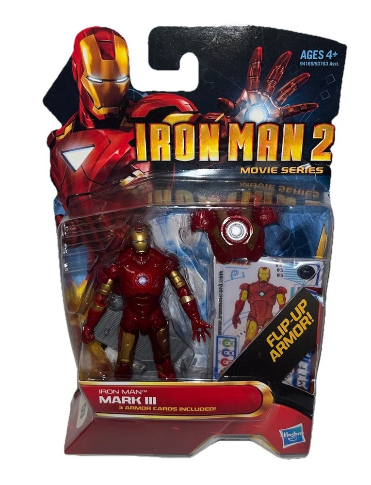 Hasbro Marvel Iron Man 2 Movie Series Iron Man Mark III 3.75 Inch Action Figure