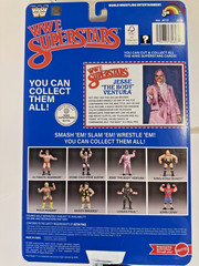 Mattel LJN Jesse The Body Ventura WWE Superstars Series 2 Blue Card