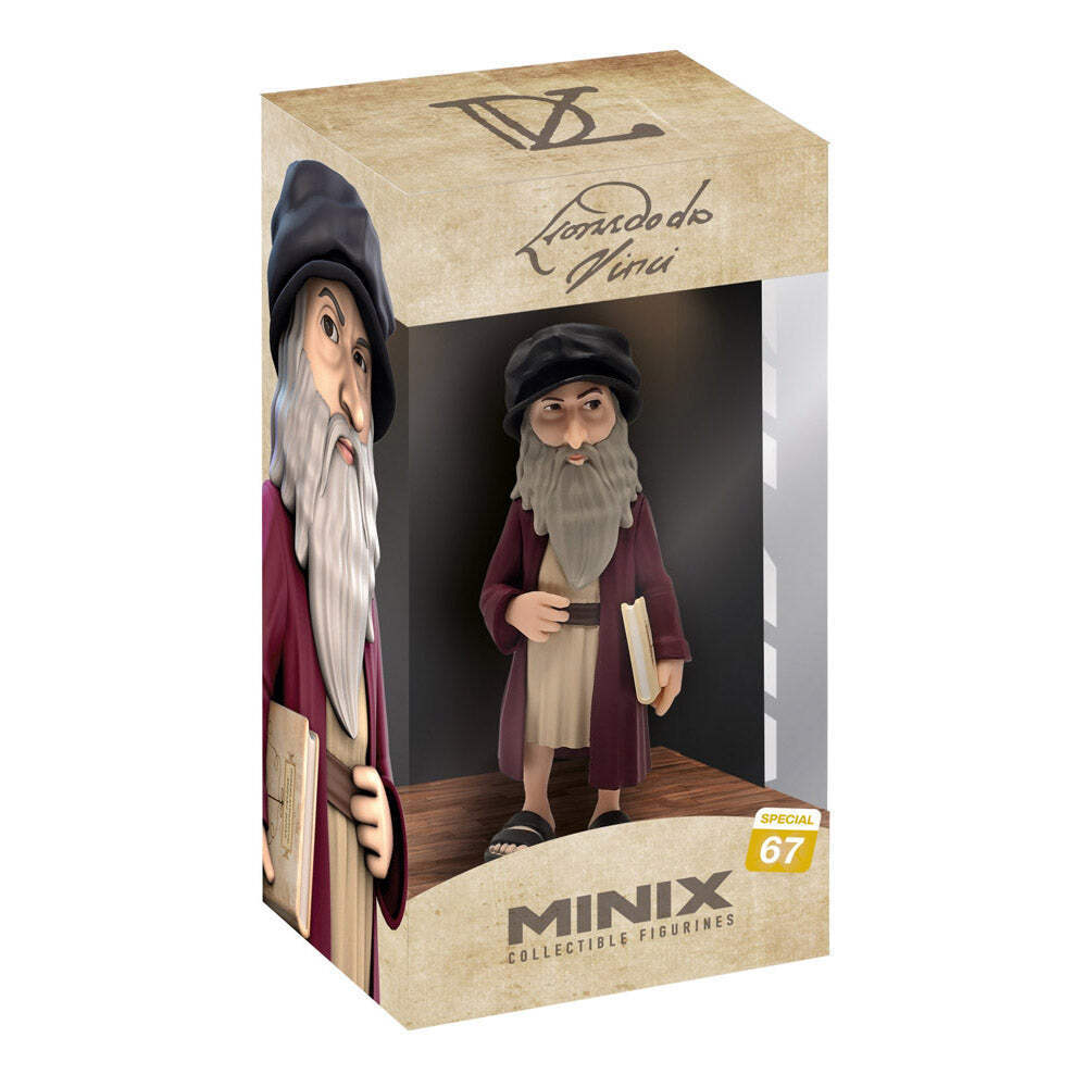 MINIX Historical Leonardo Da Vinci 67 Premium Collectible Renaissance Figure