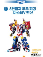 TOBOT MASTER V SUPER DRILLER POWER TRAIN SONIC STEALTH 6-Integration Robot set