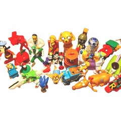 Fastfood Toys Great Mix Cat dog, Sonic, Power Rangers, Simpsons, Joker, Pooh Vtg