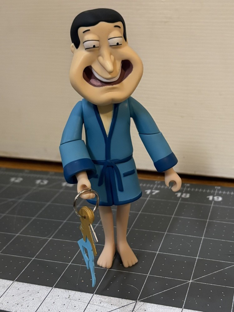 Mezco Toyz Family Guy Series 8 Quagmire in Blue Robe 2007 Figure Variant