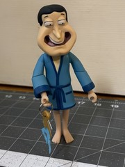 Mezco Toyz Family Guy Series 8 Quagmire in Blue Robe 2007 Figure Variant