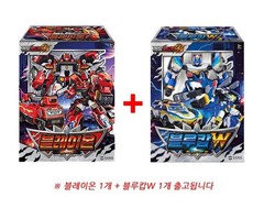 [NO BOX] Authentic Metal Cardbot W Blaion & Blue Cop Grand Blue Leon Robot Set