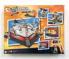 WWE Stack Down Ring C3 with John Cena & Referee 21031 MISSING THE MIZ FIGURE