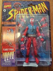 Marvel Legends Retro Spiderman Scarlet Spider Figure New