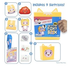 Lankybox Mini Foxy Mystery Surprise Box Ages 3 and Up Includes Figures Box New