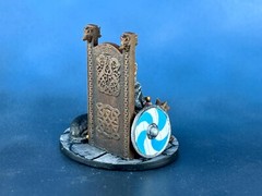 Hand-Painted 3D Printed Viking Jarl Figurine, Resin Miniature 40mm