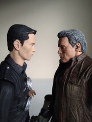 NECA Terminator Genisys T-800 & T-1000 Guardian Battle Damaged CUSTOM LOT U.S.A