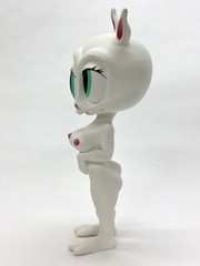 Ron English Bunnny Rabbbit White Version HAND SIGNED