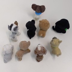 Puppy In My Pocket Dog Figure Lot MEG Mini Toy Figures Collectible Set 9