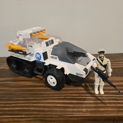 1985 G.I. Joe Snow Cat With Frostbite Driver. Complete. Hasbro ARAH. Read