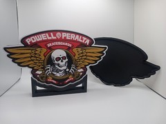 Retro Powell Peralta logo light box sign display 1980’s skateboard vintage style