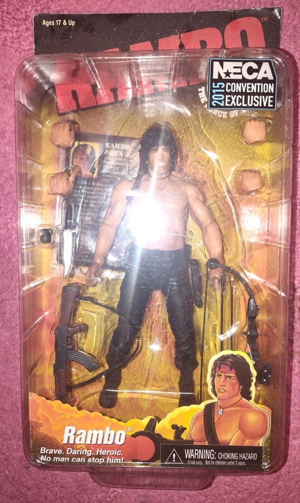Neca Sdcc Freedom Force Rambo 2015 Stallone Figure John 7″ First Blood