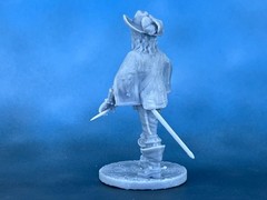 Musketeer Soldiers. Scale Miniature Resin Model for Collectors 40mm