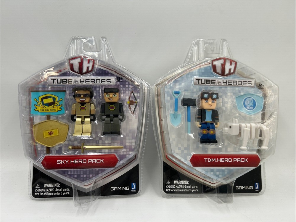 Jazwares Tube Heroes TDM / SKY Hero Action Figure Packs NEW