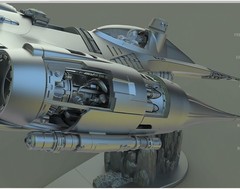 Star Wars Mandalorian N1 Starfighter 24″ Model Kit W Base 1/16 Custom 3 Model Ki