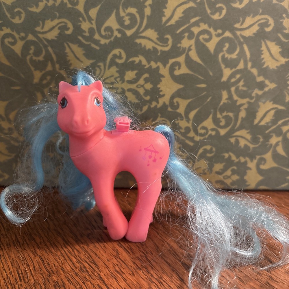 Vintage My Little Pony Flutter Wingsong 1986 Pink Blue Pegasus G1 MLP479