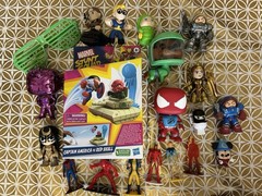 20 Mixed Lot Toys Action Figures Funkos Xmen Marvel SpiderMan Scooby Doo