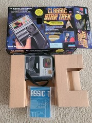 Classic Star Trek TOS Science Tricorder Playmates 1995 Open Box Complete Works