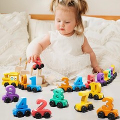 Magnet Number Train Set for Toddlers 3-4 Years Old – Counting , Color Sorting…