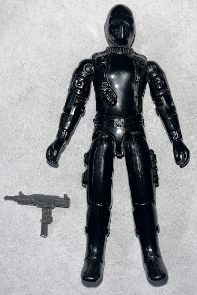VTG Hasbro 1983 G.I. Joe Snake Eyes-Swivel Arm-Figure w/Battle Gear Uzi-LOOK!