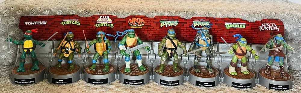 TMNT History Of Leonardo 8 Figure Box Set 2015 Teenage Mutant Ninja Turtles Leo