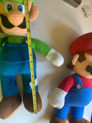 (2-Pack) Super Mario World of Nintendo Jumbo 20 Inch Stuffed Plush Mario & Luigi