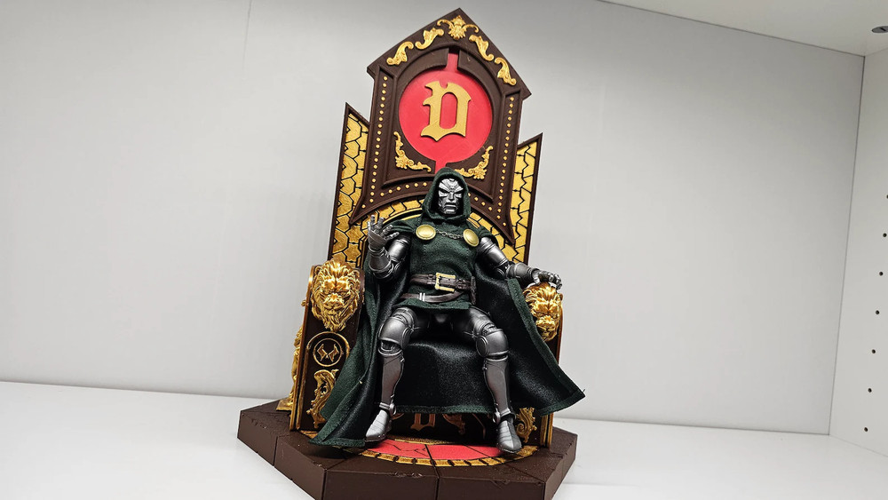 Marvel Legends: Red & Gold Dr Doom Throne [CUSTOM] 1:12